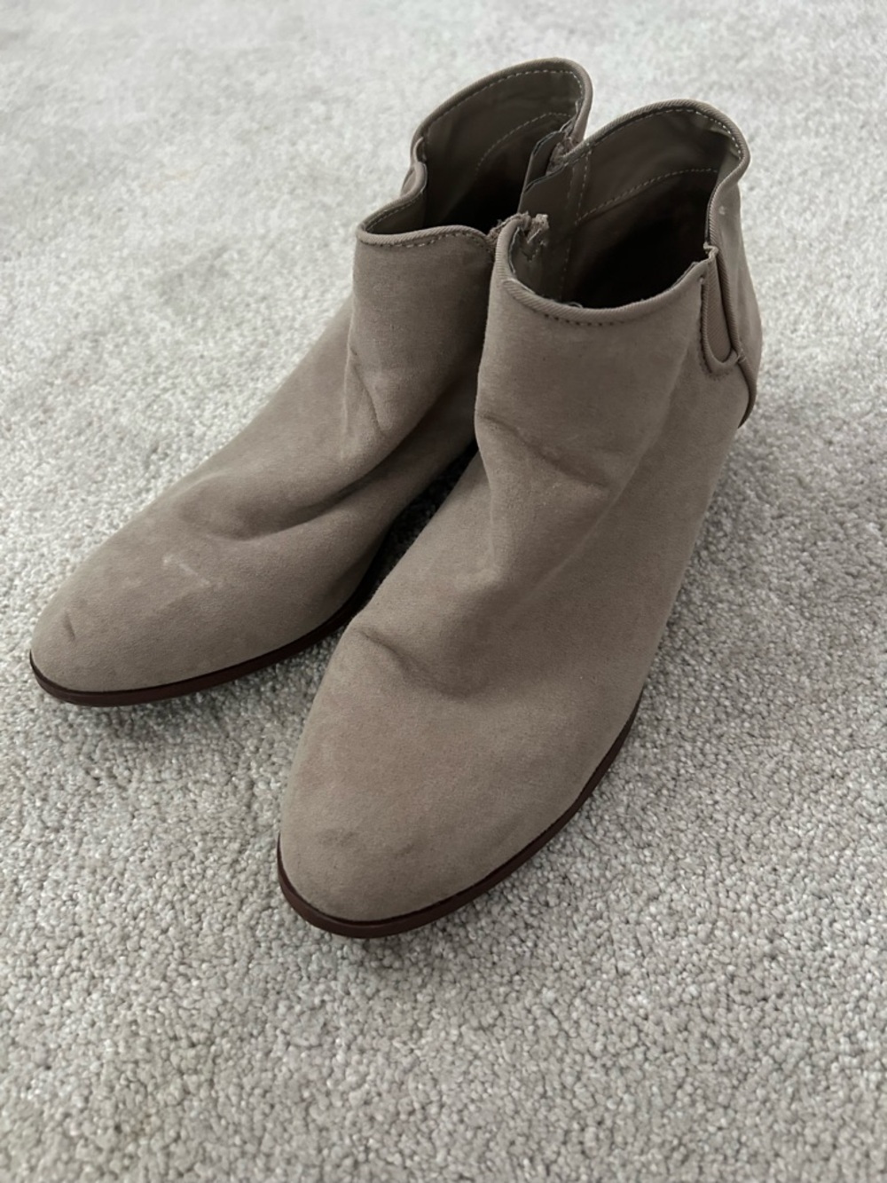 Circus by Sam Edelman Taupe Suede Ankle Booties